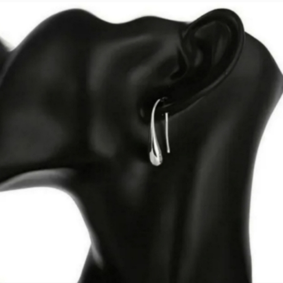 925 Sterling Silver Waterdrop Jewelry Set Bracelet Necklace Earrings and Ring - Picture 16 of 16